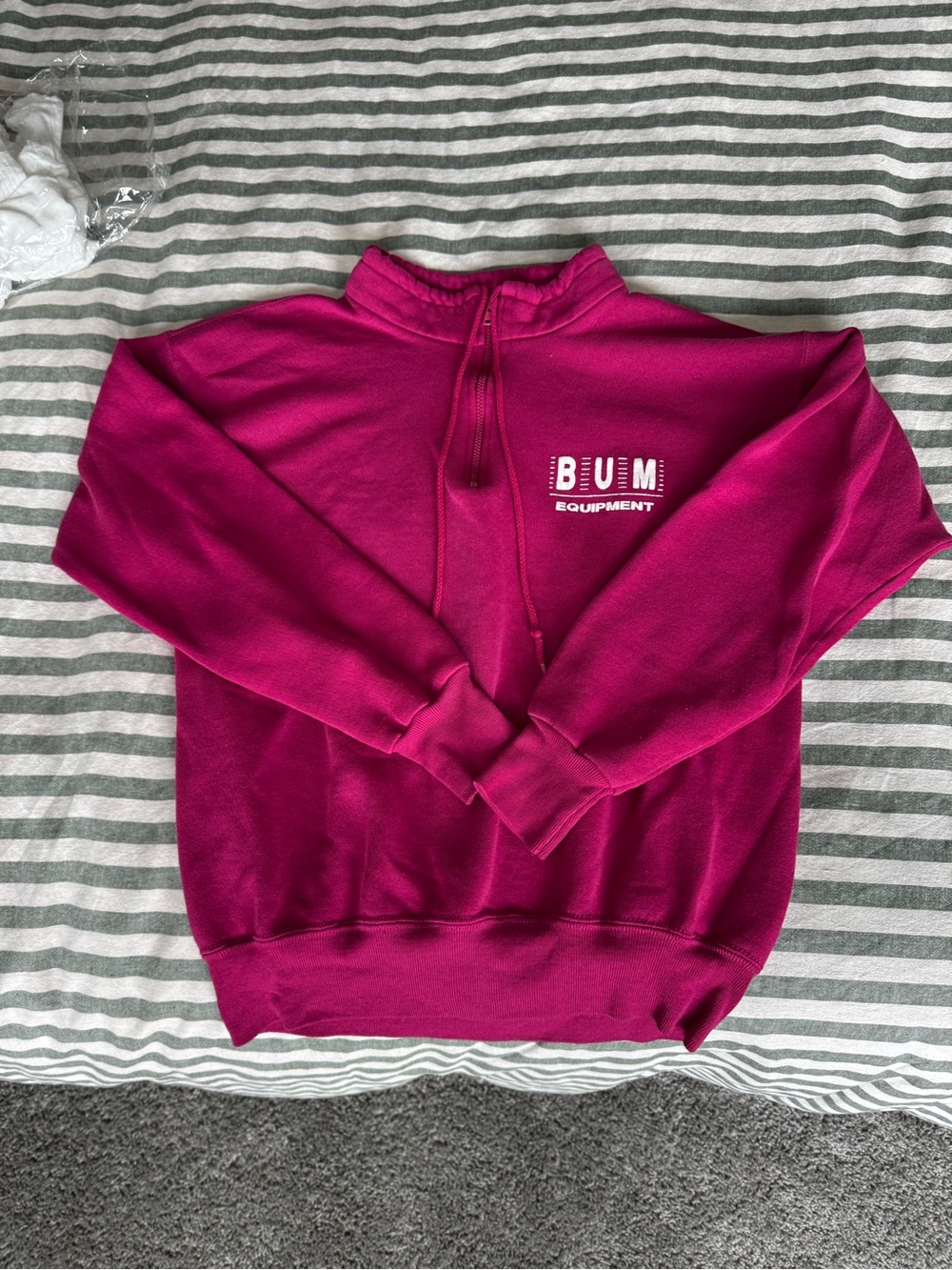 VINTAGE Lee Magenta Zip-Up Hoodie
